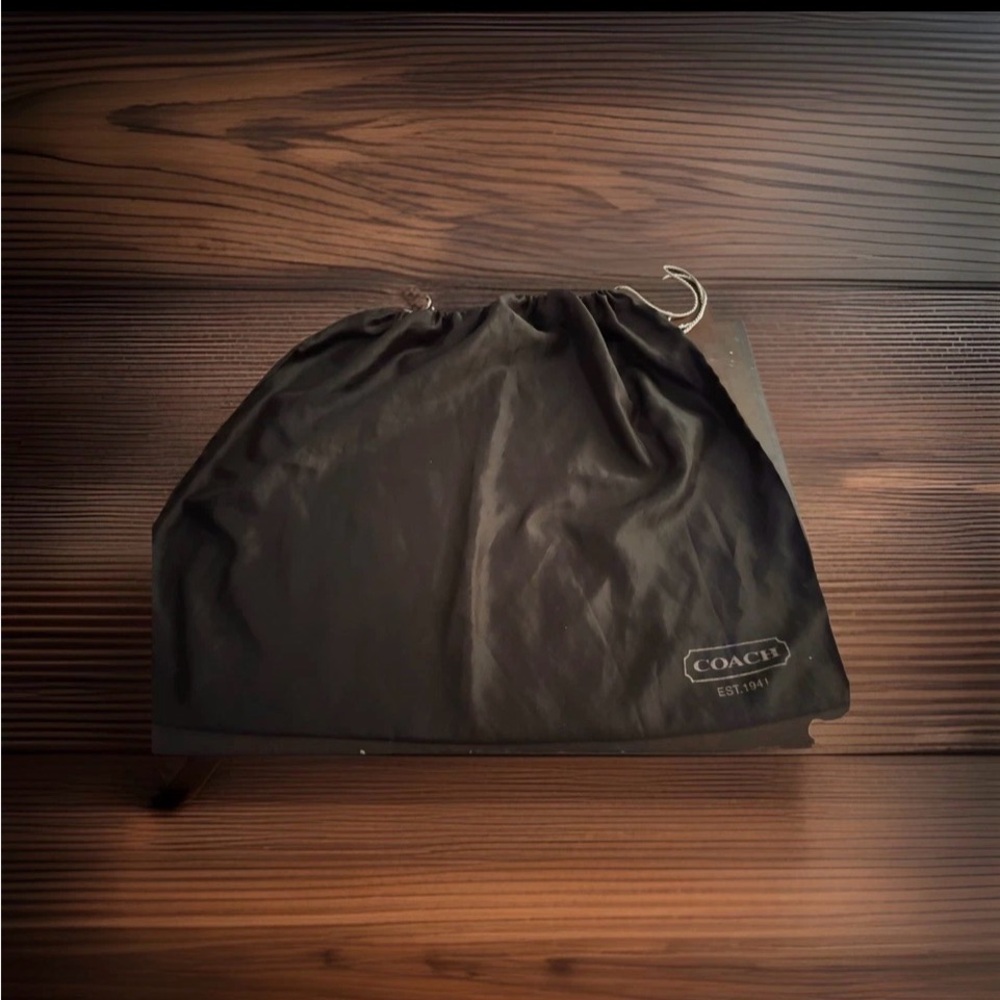 Coach Brown Drawstring Dust Pouch